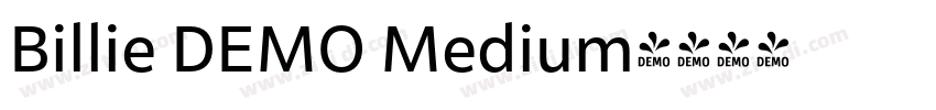 Billie DEMO Medium字体转换